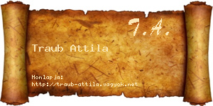 Traub Attila névjegykártya